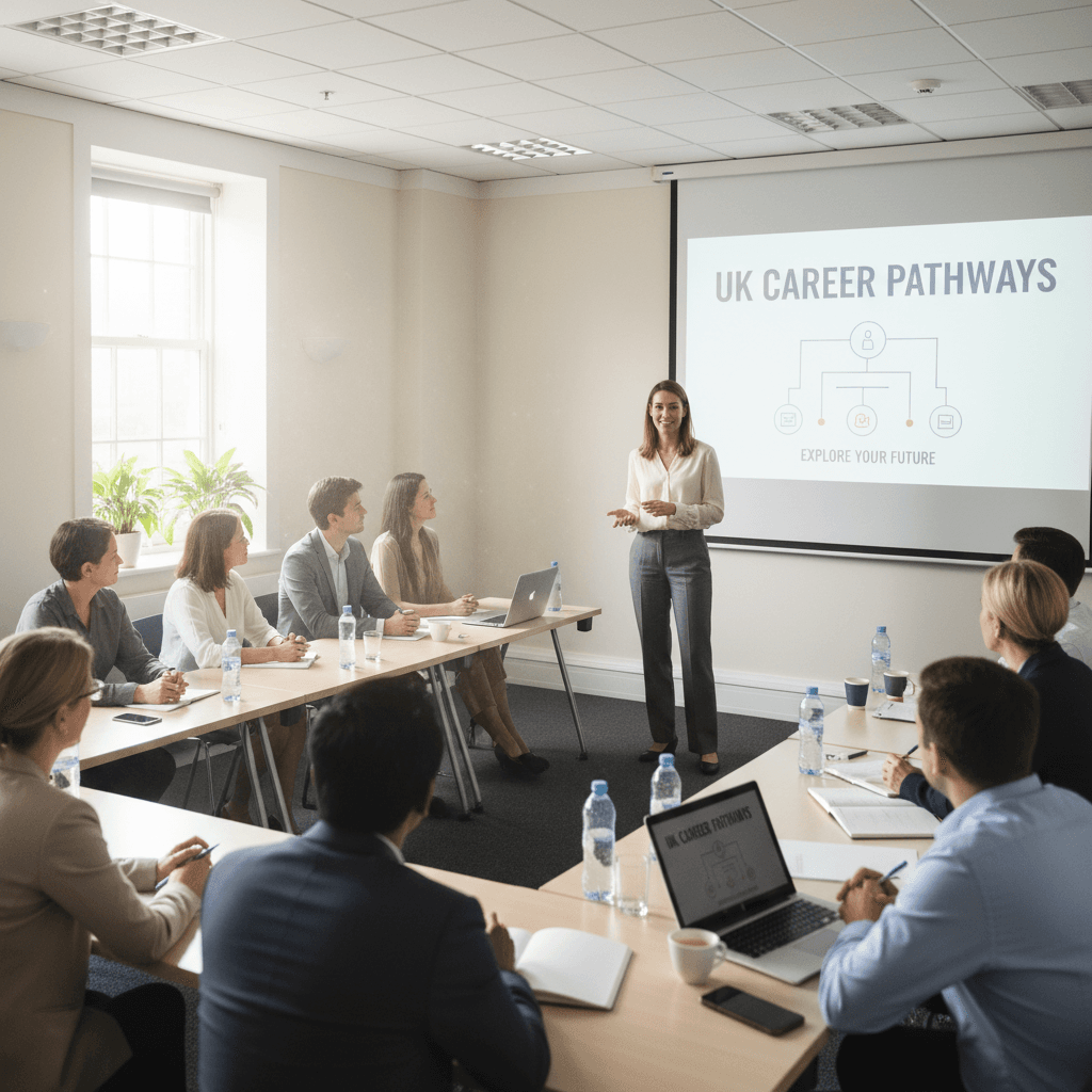 Career workshop session with attendees in a Hong Kong office